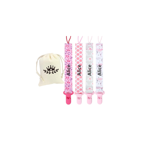 George Axion Baby Deluxe Pacifier Clip Clear