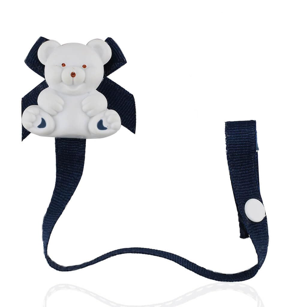 George Axion Baby Travel Pacifier Clip Navy