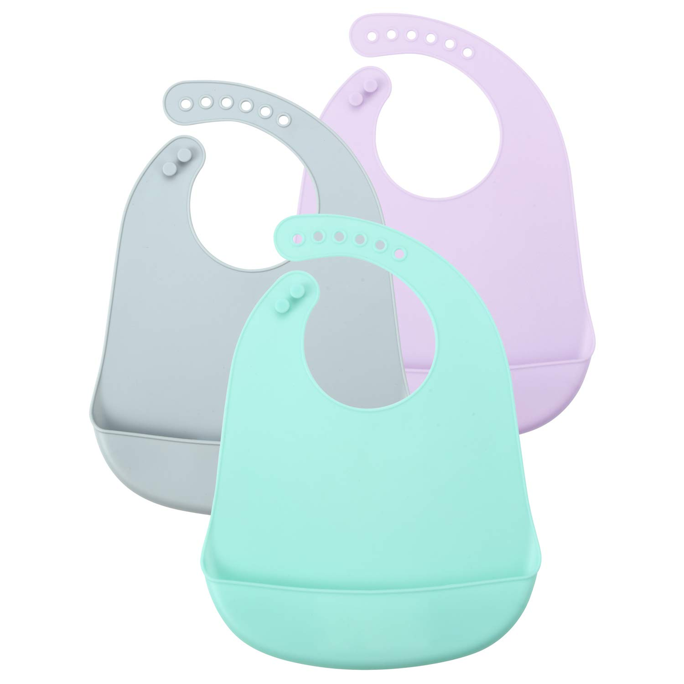 George Axion Baby Silicone Baby Bib Charcoal