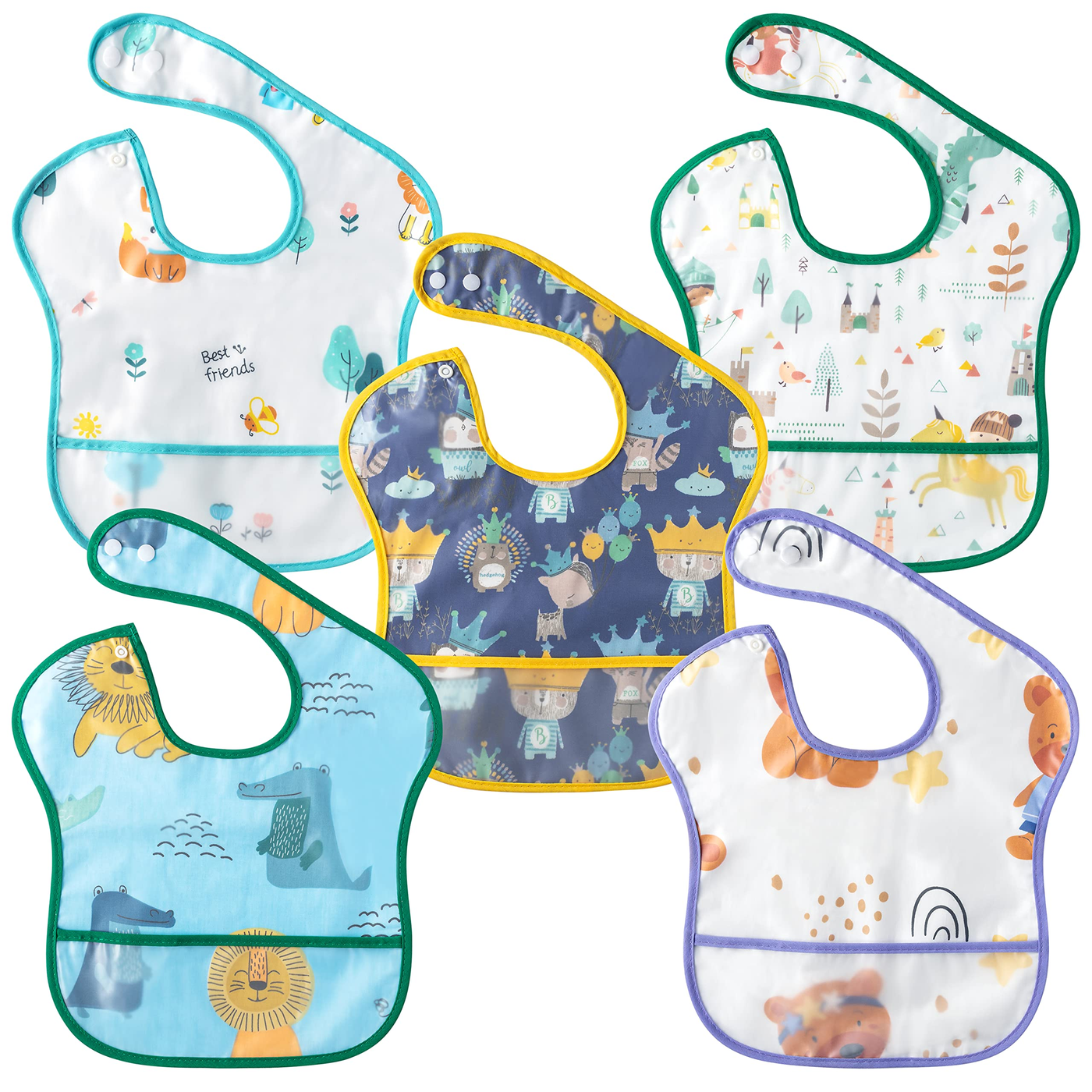 George Axion Baby Bib Catcher Pocket Snap