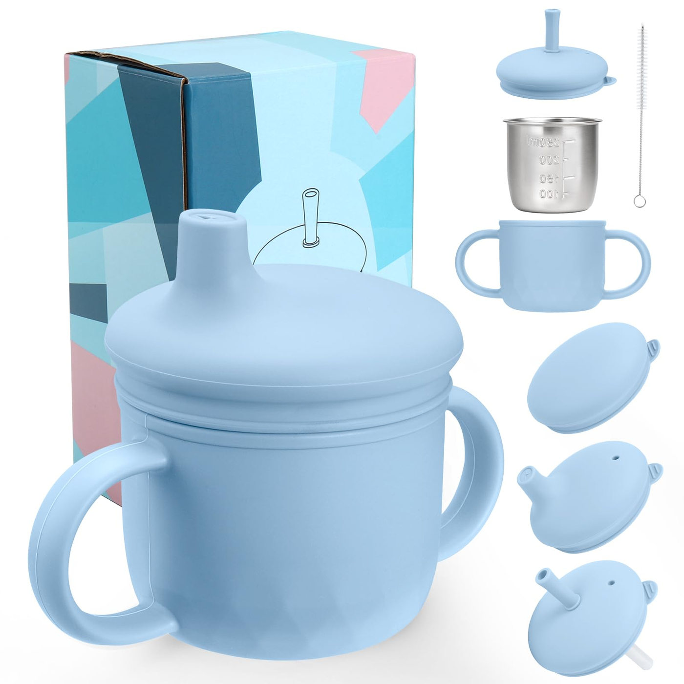 George Axion Baby Stainless Sippy Cup 6oz