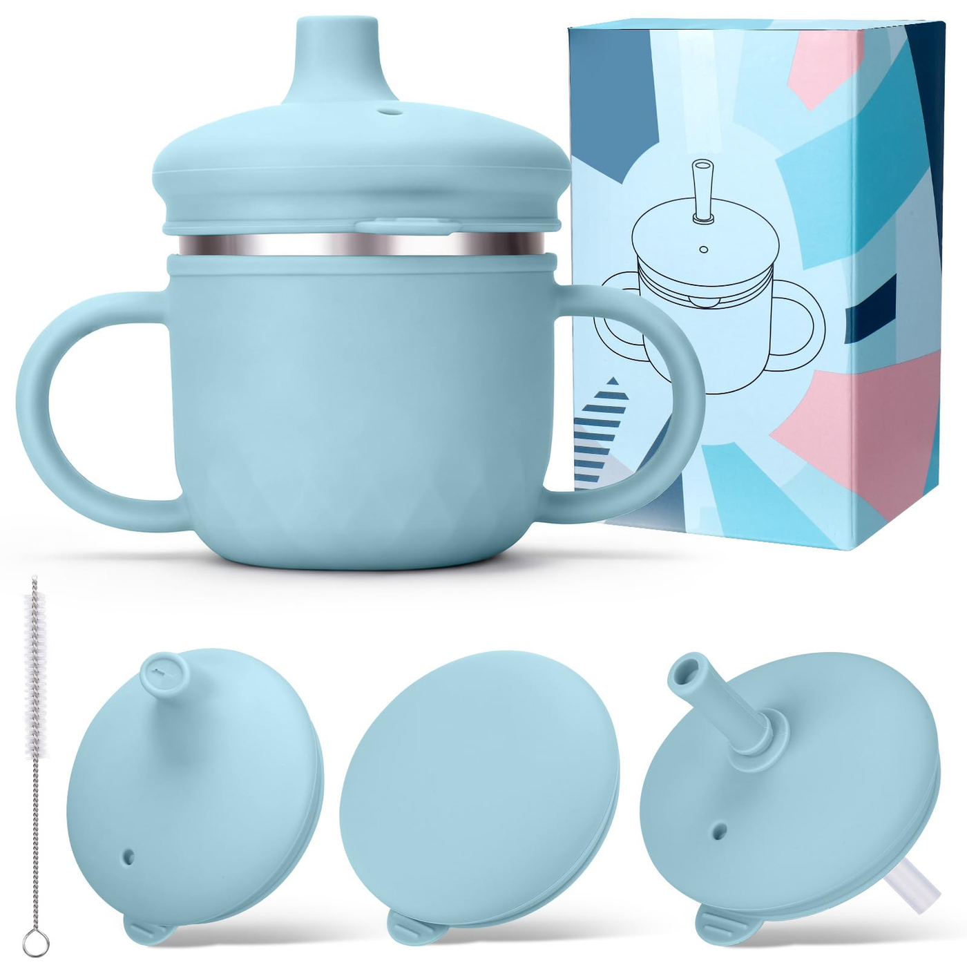 George Axion Baby Stainless Sippy Cup 8oz