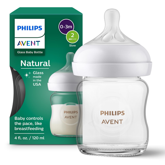 George Axion Baby Glass Baby Bottle 4oz