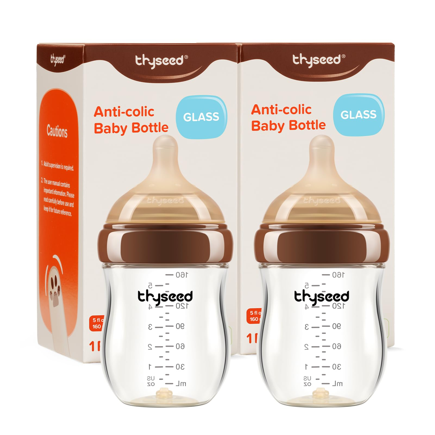 George Axion Baby Glass Baby Bottle 6oz
