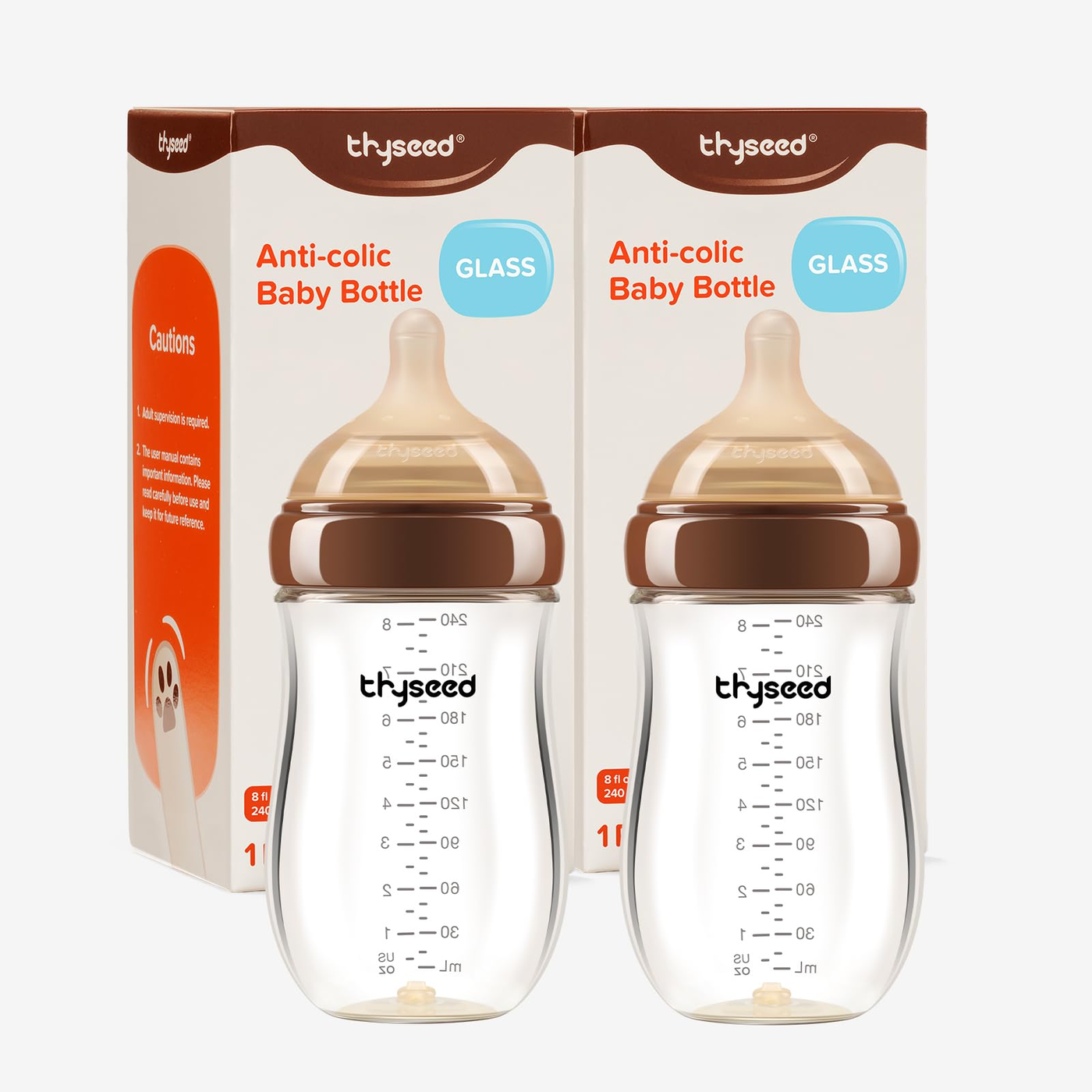 George Axion Baby Glass Baby Bottle 8oz