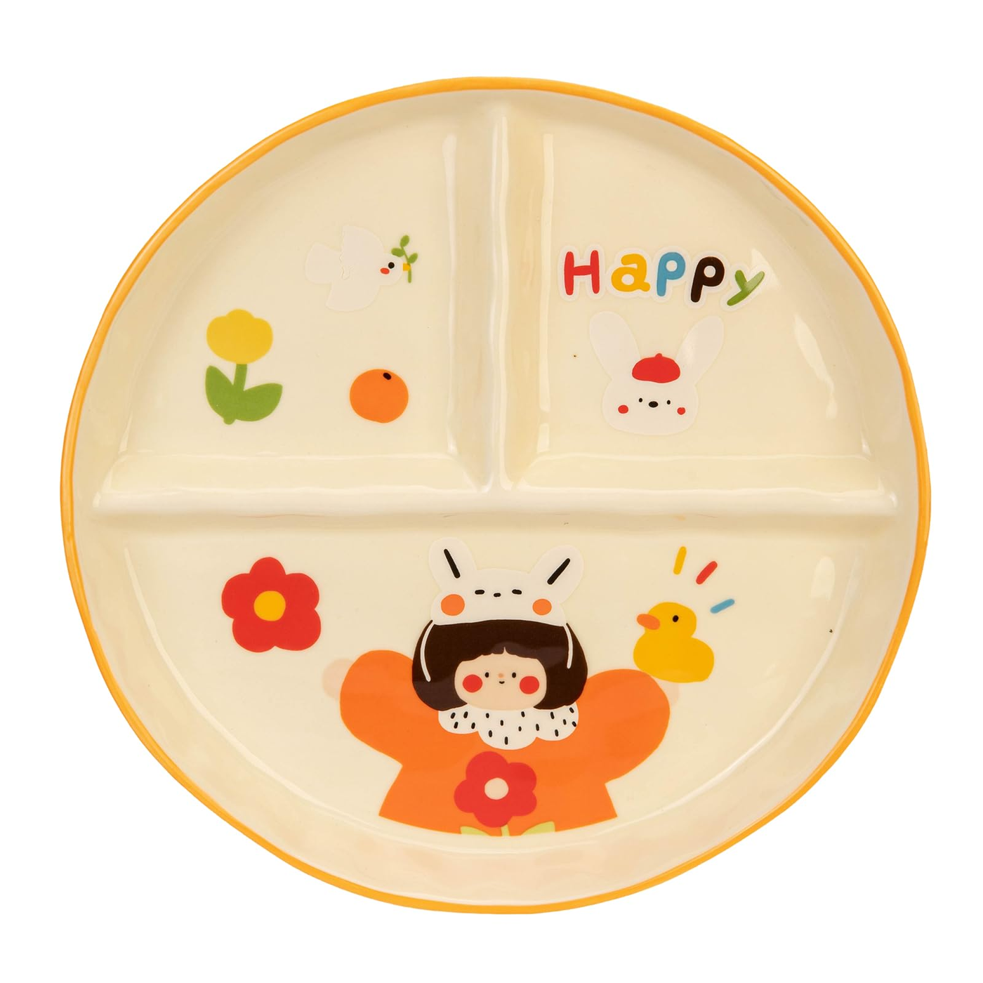 George Axion Baby Toddler Plate Divided 3-compartment