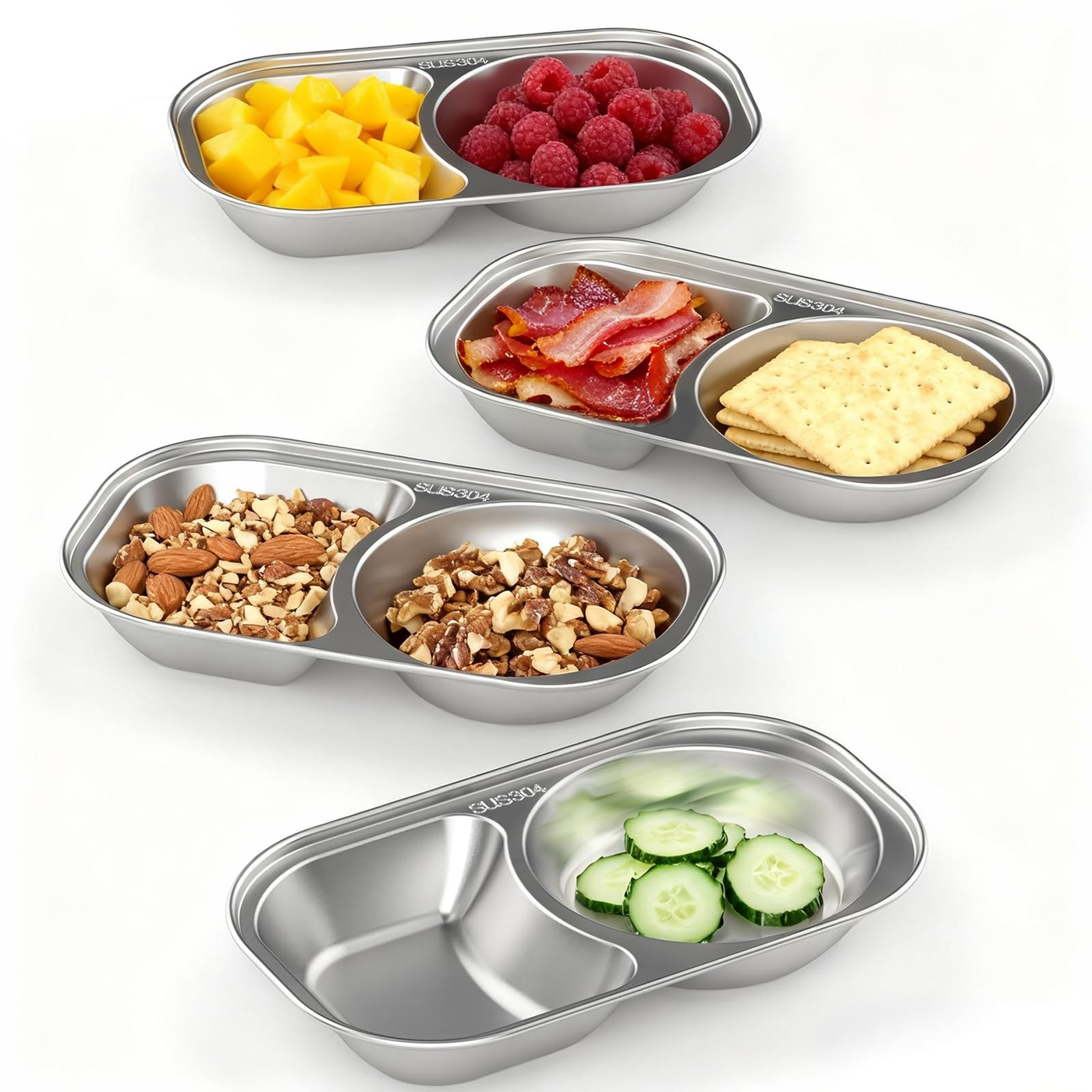 George Axion Baby Toddler Plate Divided 4-compartment