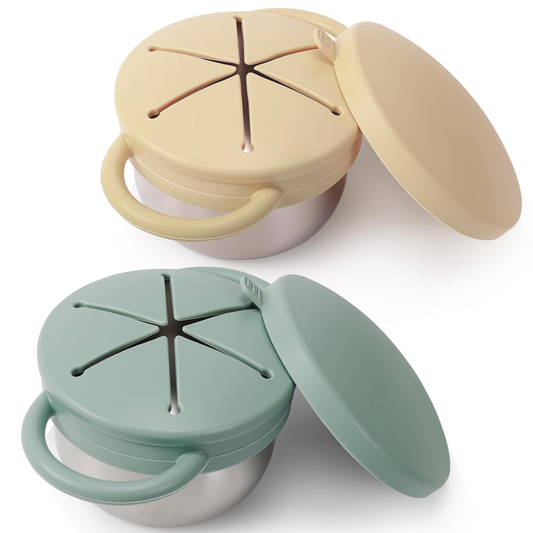 George Axion Baby Silicone Snack Cup Sage