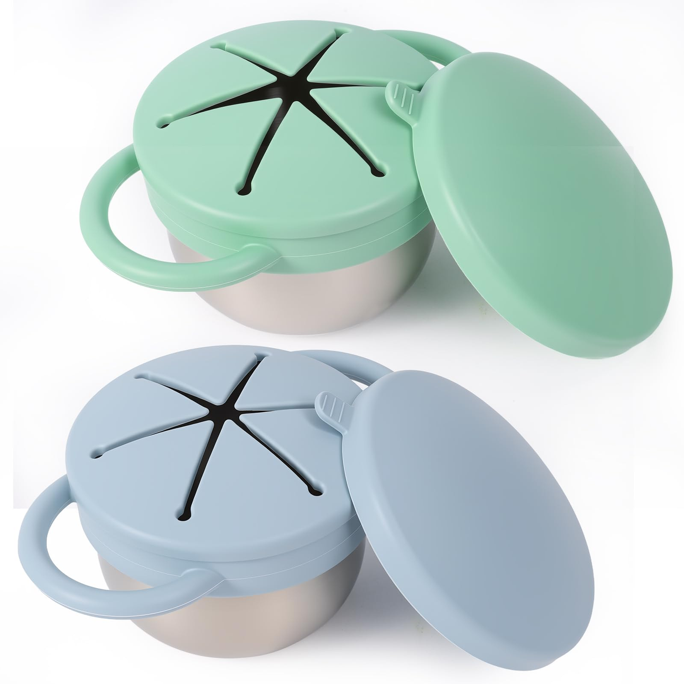 George Axion Baby Silicone Snack Cup Cream