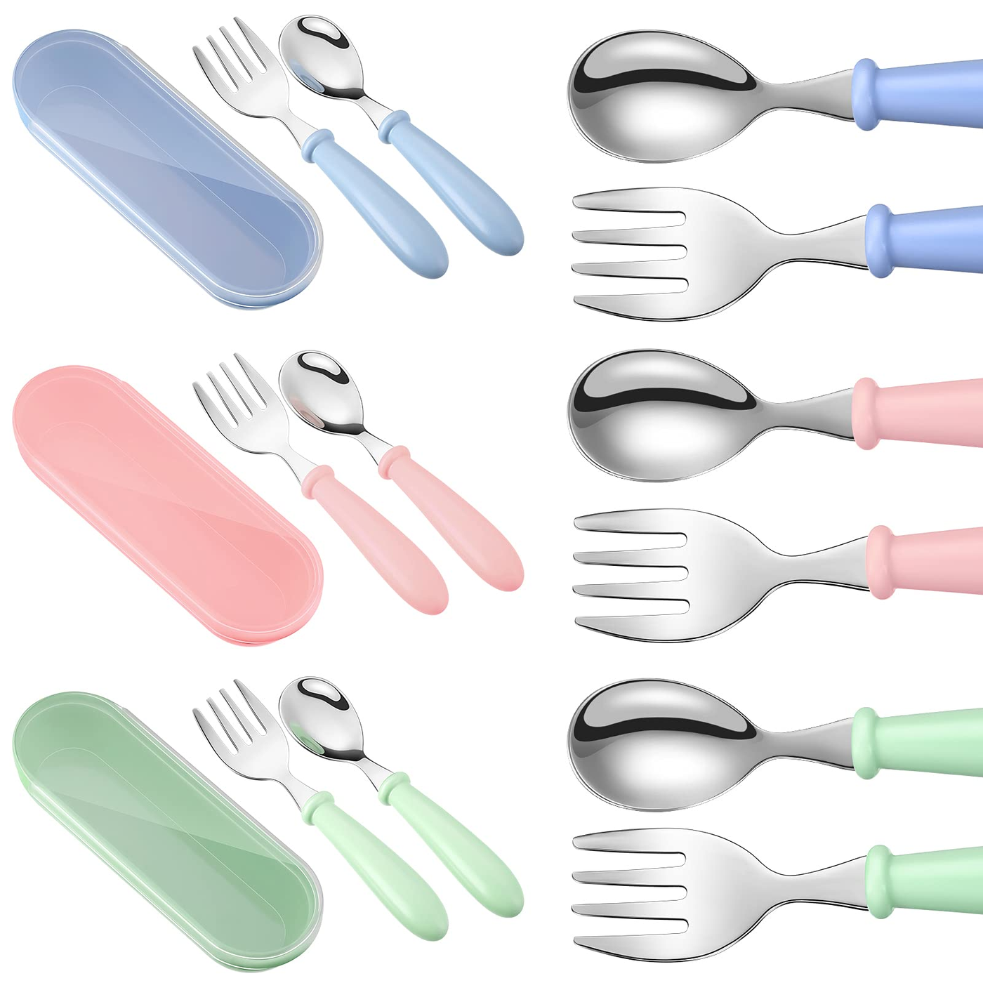 George Axion Baby Toddler Cutlery Set 8-pc